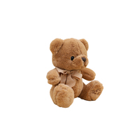 Vente en gros de mini-ours en peluche doux et mignon avec nœud papillon en satin, jouet en peluche animal en peluche