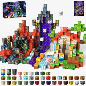 200 blocs magnétiques pour enfants, blocs de construction magnétiques, <span class=keywords><strong>cubes</strong></span>, jouet éducatif Montessori STEM, pour <span class=keywords><strong>les</strong></span> enfants de 3 à 8 ans, aimants empilables, cadeaux - Product Image 1