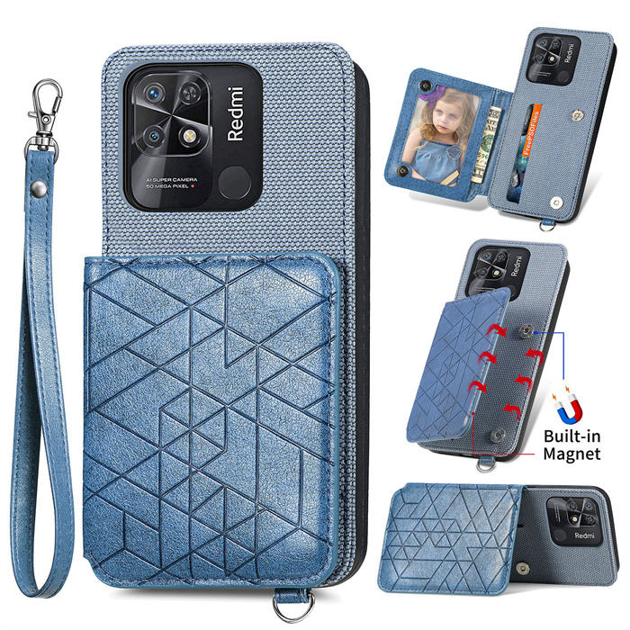 Magnet karte Tasche PU Ledertasche für Redmi Note 12 12 Pro 11 11S