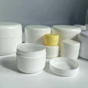 4 8oz 10g 15 50ml 100ml vuoto bianco doppio muro opaco <span class=keywords><strong>crema</strong></span> per il <span class=keywords><strong>viso</strong></span> glassato balsamo per le labbra PP contenitore barattolo di plastica con coperchio per cosmetici - Product Image 5