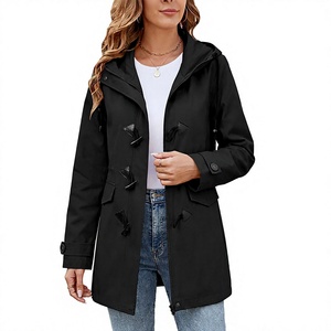 Nouvelle veste longue réversible pour femme, chaude, en fausse fourrure épaisse et polaire, à capuche, unie - Product Image 1
