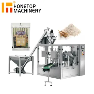 CE harga pabrik mesin kemasan bumbu Sachet kecil tepung gandum cabai ritsleting horisontal 4 sisi mesin kemasan segel