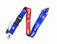En gros : Porte-clés de basketball américain, Cordons de sport pour toutes les équipes, Long cordon à dégradé thermique avec porte-badge et boucle métalliques