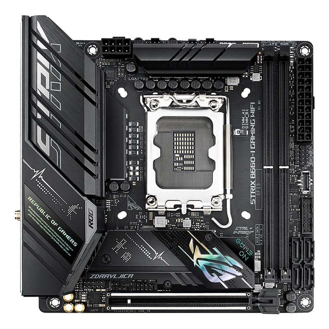 AURA Motherboard ASUS ROG STRIX B660 I GAMING WIFI Intel H61 LGA1155 Computer Graphics Card X99 X79 B75 B85 PC Motherboards msi