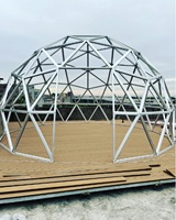 Casa Domo Geodésica de Cristal Personalizada con Baño para Glamping, Hotel de Tiendas de Cristal