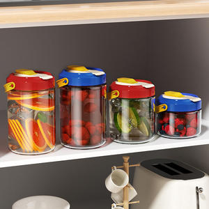 Frasco de Vidrio para Kimchi Dopamine, 500ml, 1050ml, 1550ml, Recipiente Hermético para Almacenamiento de Alimentos, para Encurtir Verduras y Licores - Product Image 5