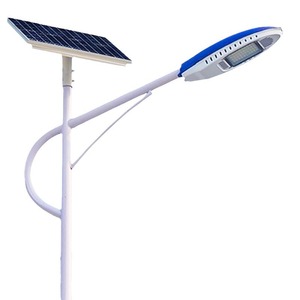 Lampadaire solaire 60V LED en alliage d'aluminium avec cellule solaire mono Si, montage mural, éclairage extérieur - Product Image 5