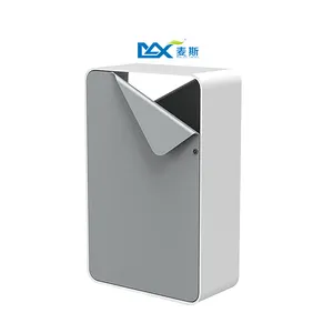Max Custom Manufacturing Metal Outdoor Dustbins White Rubbish Bin Public Sanitation Garbage Can