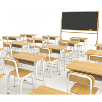 Ensembles de bureaux et de chaises d'école modernes pour la salle de classe, table et siège réglables en hauteur, meubles d'école bon marché et durables