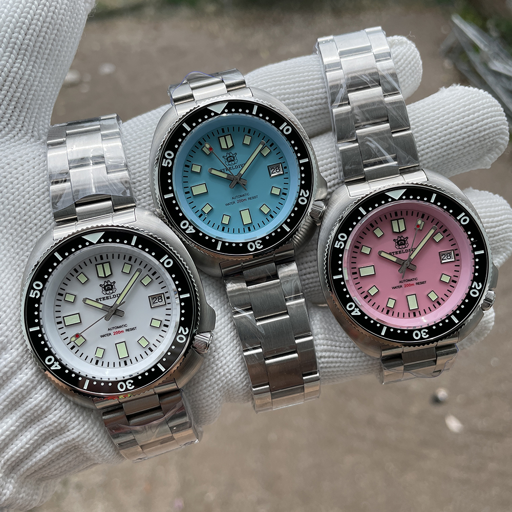 SD1970B Turquoise Dial 44MM Steeldive Watch - 200M Waterproof