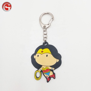 Personnalisé Personnalisé En Caoutchouc Souple Héros Wonder Woman Mode Porte-clés - Product Image 1