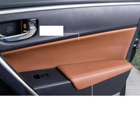 Housse d'accoudoir de porte de voiture en cuir de fibre coussin accoudoir pour toyota corolla e170 2014 2015 2016 2017 2018 kits auto accessoires