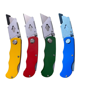 سكين جيب صغير أنيق متعدد الوظائف قابل للطي قابل للتبديل شفرة لون آمن متين - Product Image 1