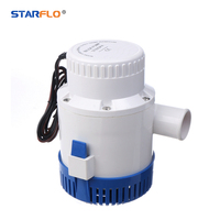 Pompe de cale manuelle STARFLO à haut débit, alimentée par énergie solaire et batterie, 12V DC 24V DC disponibles, pompe de cale électrique portable pour bateau