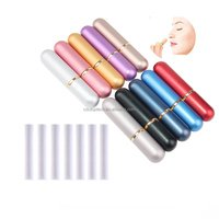 Inhalateurs nasaux vierges en métal aluminium vente en gros bâton pour inhalateur d'aromathérapie aux huiles essentielles Tube d'inhalateur nasal avec mèches en coton