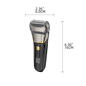 Professional Men's USB Rechargeable <b>Shaver</b> Reciprocating Blades Hair Removal Skinhead Machine for Household Use Smart High-power - Product Image 3