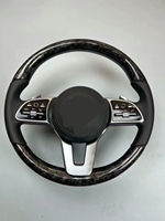 Volant en fibre de carbone Mercedes Benz AMG W205 A/C/E/G Class 2015-2019 avec accessoires personnalisés en cuir