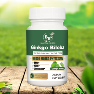 Grosir kapsul Ginkgo Biloba disesuaikan mendukung kesehatan otak kesehatan kardiovaskular jantung meningkatkan konsentrasi memori - Product Image 3