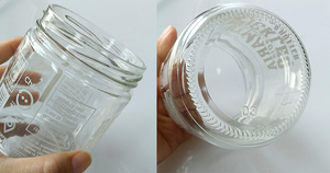 Bocaux en verre transparent avec logo sérigraphié personnalisé pour le lait, la confiture, la gelée - Différentes tailles (35 ml-450 ml) Bouchon en aluminium à vis - OEM/ODM - Product Image 2