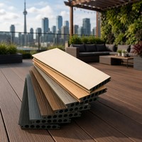 Dalles de terrasse modulaires en composite WPC pour la décoration extérieure de la maison et du jardin