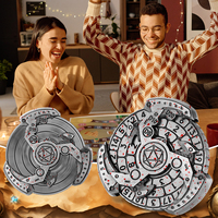 Roulette de dés Dragon pour jeu de dés DND, dés métalliques Dragon 7-en-1 pour D&D avec boîte cadeau, idéal pour les fêtes