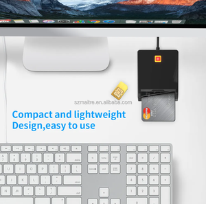 MAITRE CR301 USB C lettore di schede Writer USB2.0 con EMV IC ID Bank Smart Chip SIM Slot ABS LED Anti-Slip Fit Windows Mac OS Linux - Product Image 4