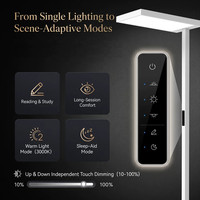 Lampe de sol de bureau LED à économie d'énergie 100W 140lm/W 14000lm Éclairage direct et indirect CRI 98 UGR<14 Dimmable Éclairage intérieur