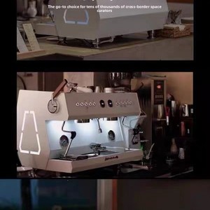 Máquina de Café Comercial Semiautomática de Doble Grupo, Equipo Profesional Italiano para Espresso, Garantía de 2 Años - Product Image 4