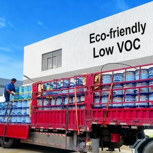 Peinture émail liquide à base d'eau, faible teneur en COV, respectueuse de l'environnement, pour murs intérieurs, plafonds et bâtiments commerciaux - Product Image 2