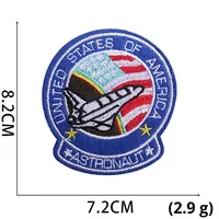 Écusson brodé Xiaotian Astronaut, badge pour vêtements d'enfants sur le thème de l'espace, écusson brodé planète, étiquette brodée pour ordinateur