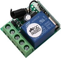 Interruptor remoto de 315/433Mhz 12V, sistema de Control remoto de un canal para control remoto de luz/motor/puerta de garaje