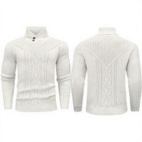 Herren 2026 ODM Zopfmuster-Pullover im Fledermaus-Stil, einfarbig, knitterfrei, einlaufsicher, pillingresistent, warm, Winter, Slim Fit, mit Logo
