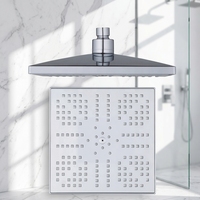 TM-3510 abs En Plastique chromé pas cher carré pluie tête de douche supérieure