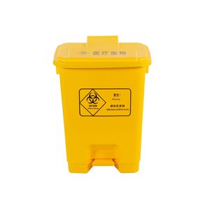 Contenedor de Residuos Médicos con Pedal, Amarillo, Rectangular, 10L, Uso Interior, de Plástico, para Residuos Infecciosos de Hospital - Product Image 2