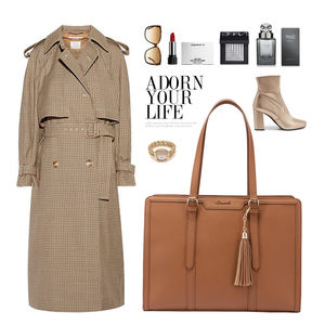 LOVEVOOK 2pcs套大号时尚PU笔记本包电脑学校时尚手提袋单肩斜挎包女用 - Product Image 6