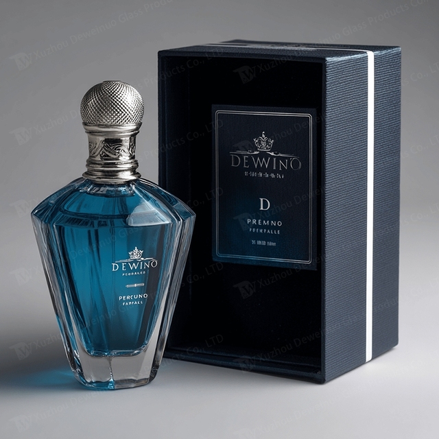 New Design Clear Perfume Bottle Glass 100ml Empty Perfume Bottle Luxury New Model Perfume Bottle With Custom Box