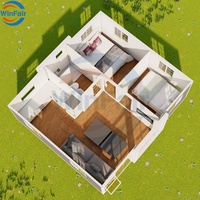 WinFair Chine Maison mobile de 20 pieds Maison préfabriquée en conteneur extensible à double aile Maison préfabriquée moderne au Portugal