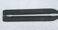 Marchepieds latéraux noirs en alliage d'aluminium au design tendance pour Toyota Prado FJ150 2010-2015