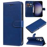 Étui portefeuille rétro uni en cuir pour Samsung Galaxy S24 Plus S22 Ultra A13 M52 A53 5G A03 A14 4G A33 A73 A23 A03 Core Flip Cover