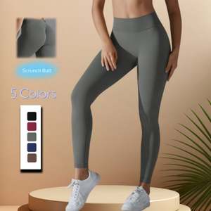 Women Seamless V Waist <b>Yoga</b> Pants Lady Scrunch Butt Running Leggings Female Bound Feet Tight Gym <b>Trousers</b> for Women - Product Image 1