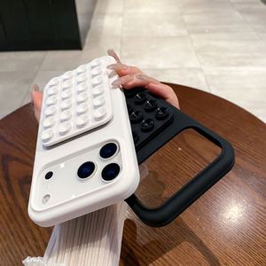 Support pliant à ventouse pour Apple 16 Pro Max étui de téléphone portable Iphone 17 16 15 Plus étui de Protection <span class=keywords><strong>coque</strong></span> en Silicone <span class=keywords><strong>Anti</strong></span>-chute - Product Image 3