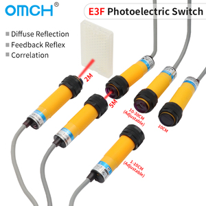 Capteur optique photoélectrique infrarouge à réflexion diffuse OMCH E3F-R2 pour interrupteurs de 2 mm en aluminium - Product Image 2