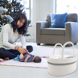 <span class=keywords><strong>Baby</strong></span> Windel tasche gewebte Großhandel tragbare <span class=keywords><strong>Baby</strong></span> Wickelt asche Windel Organizer mit Schulter gurt - Product Image 6