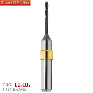 Fraiseuses dentaires CAD CAM en carbure de tungstène pour la découpe de zircone/PMMA/métal/céramique de verre, outils revêtus de <span class=keywords><strong>DLC</strong></span> - Product Image 3