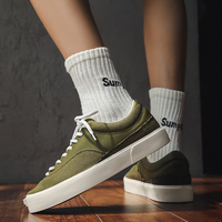 Chaussures de skateboard à semelle épaisse pour hommes, respirantes, légères, tendance, décontractées, en toile, durables, baskets de marche, très vendues