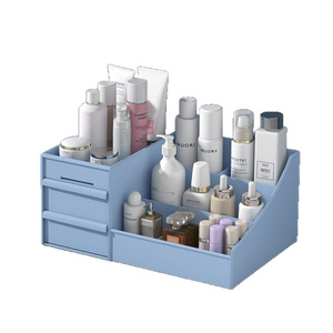 Organisateur de maquillage de bureau, boîte de rangement blanche, cube de 30 cm, support cosmétique multifonctionnel pour la maison, le bureau, le dortoir - Product Image 4