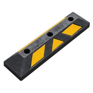 Sale Parking Curbs for <b>Plastic</b> <b>Wheel</b> Chock Garage Rubber Limiter Reversing & Anti-Collision Car Stopper 500mm - Product Image 1