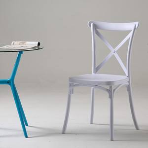 Modern Monoblock <b>White</b> Kitchen PP Sillas Stackable Event Plastic Restaurant Dining <b>Chairs</b> - Product Image 2