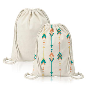 Bolsa de Lona de Algodón Sublimable con Cordón, 30x40cm, Imprimible por Ambos Lados, Personalizable para Gimnasio, Viajes y Compras - Product Image 1