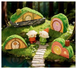 Venta caliente colección DIY niños juguetes mini animal muñeca granja casa juguete miniatura <span class=keywords><strong>casas</strong></span> y edificios Villa hadas jardín figuritas - Product Image 4